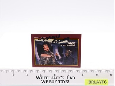 Lwaxana Troi Star Trek Next Generation Majel Barrett AUTOGRAPHED Trading Card