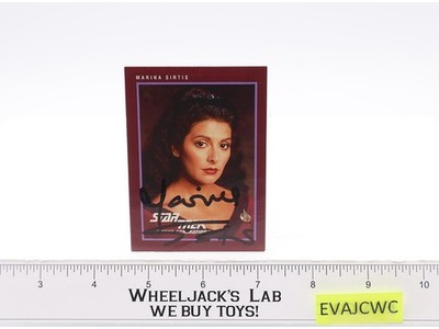 Deanna Troi Star Trek Next Generation Marina Sirtis AUTOGRAPHED Trading Card