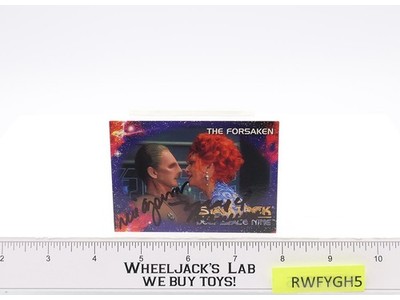 Star Trek Deep Space Nine Majel Barrett Rene Auberjonois SIGNED Trading Card
