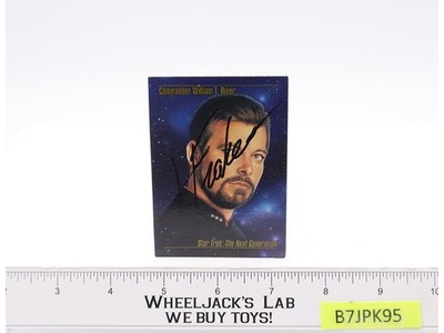 William Riker Star Trek Next Generation Jonathan Frakes AUTOGRAPHED Trading Card