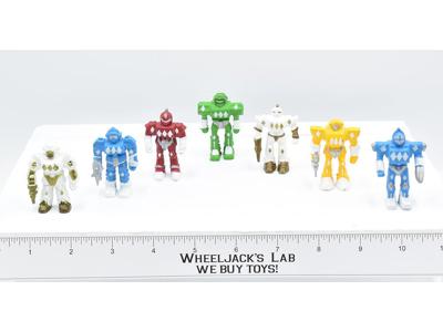 Lot of 7 Soma Rubber Sonic Rangers Mini Robot Warriors Figures Power 1994