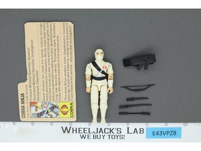 Storm Shadow V1 100% Complete G.I. Joe 1984 Hasbro Vintage Action Figure