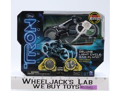 TRON Legacy Deluxe Light Cycle Sam Flynn Disney Spin Master NEW Action Figure