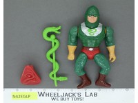 King Hiss 100% Complete He-Man Masters of the Universe MOTU 1986 Mattel Vintage