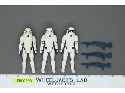 Lot of 3 Star Wars Hoth Snowtrooper Stormtroopers 1980s Kenner Action Figures