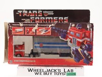 Optimus Prime W/BOX & INSERT 100% Complete 1984 Vintage G1 Transformers Figure
