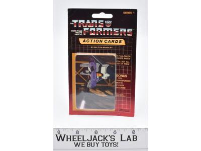 Skywarp Sealed Pack Card #142 Transformers Trading Action Cards 1985 G1