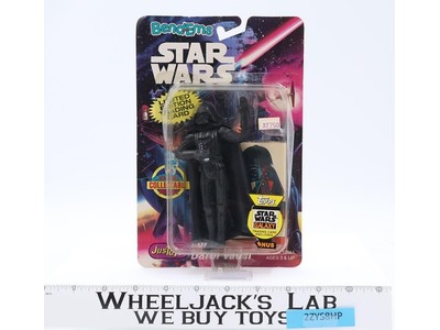 Darth Vader Bend-Ems Star Wars 1993 JusToys Vintage Action Figure NEW SELAED