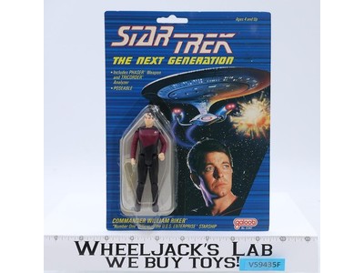 Commander William Riker Star Trek The Next Generation 1988 Galoob NEW SEALED