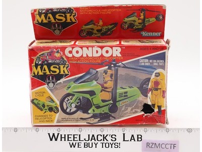 Condor Brad Turner 100% Complete W/ Box MASK 1985 Kenner Vintage Vehicle