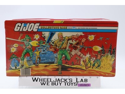 GI Joe Collectors Case 24 Action Figures W/ 2 TRAYS 1984 Tara Toy Corp Hasbro