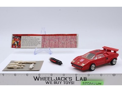 Sideswipe 100% Complete Vintage 1984 G1 Transformers Hasbro Action Figure