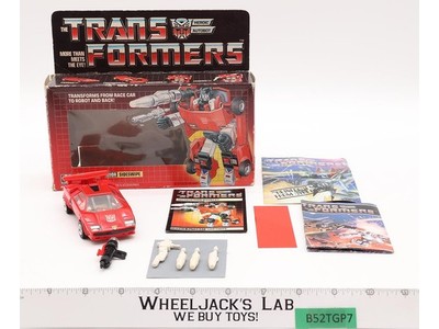 Sideswipe w/BOX 100% Complete 1984 Vintage Hasbro G1 Transformers Action Figure