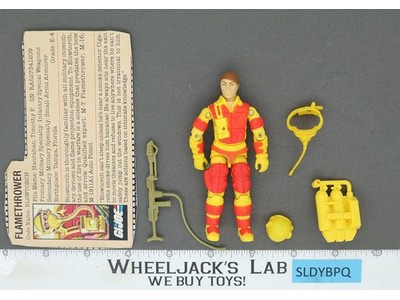 Blowtorch V1 100% Complete G.I. Joe 1984 Hasbro Vintage Action Figure