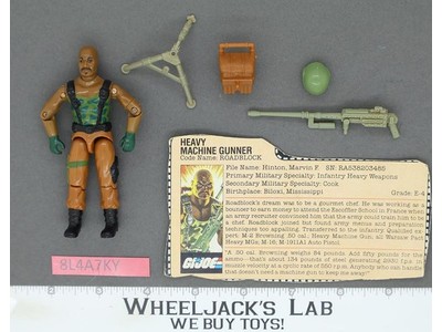 Roadblock V1 100% Complete G.I. Joe 1984 Hasbro Vintage Action Figure