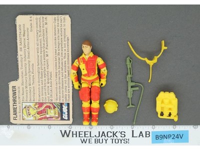 Blowtorch V1 100% Complete G.I. Joe 1984 Hasbro Vintage Action Figure
