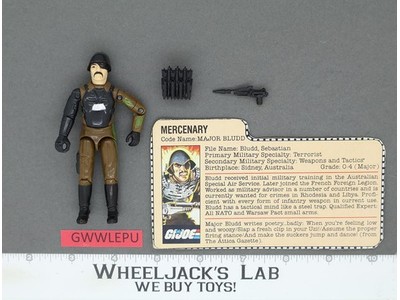 Major Bludd V1 100% Complete 1983 G.I. Joe Hasbro Vintage Action Figure