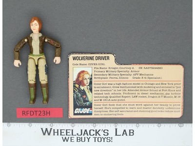 Cover Girl V1 100% Complete G.I. Joe 1983 Hasbro Vintage Action Figure