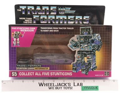 Motormaster W/BOX & INSERT 100% Complete Vintage Hasbro G1 Transformers Vintage