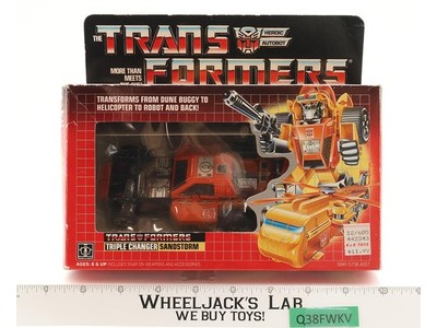 Sandstorm 100% Complete W/BOX & INSERT 1986 G1 Transformers Vintage Figure