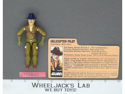 Wild Bill V1 100% Complete G.I. Joe 1983 Hasbro Vintage Action Figure
