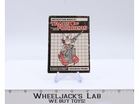 Rodimus Prime Action Figure Instruction Manual Booklet 1986 G1 Transformers