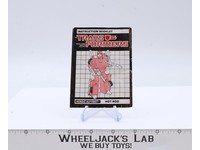 Hot Rod Instruction Manual Booklet Action Figure 1986 Hasbro G1 Transformers