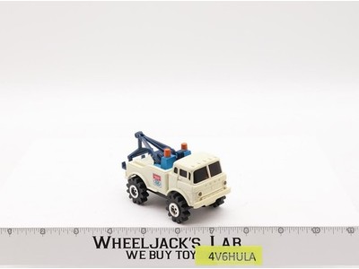 Stomper Tow Truck Emergency Service AAA White 1980s Vintage Light Works