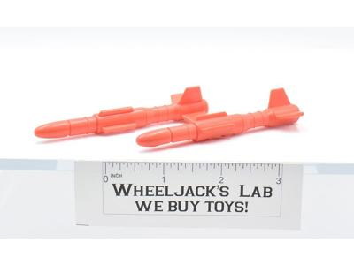 Autobot Battlefield Headquarters 2x Cruise Missiles Rockets 1990 G1 Transformers