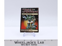 Hound Instruction Manual Booklet Action Figure 1984 Hasbro G1 Transformers