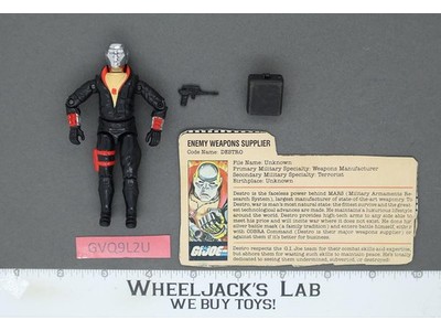 Destro V1 100% Complete G.I. Joe 1983 Hasbro Vintage Action Figure