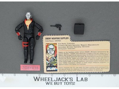 Destro V1 100% Complete G.I. Joe 1983 Hasbro Vintage Action Figure