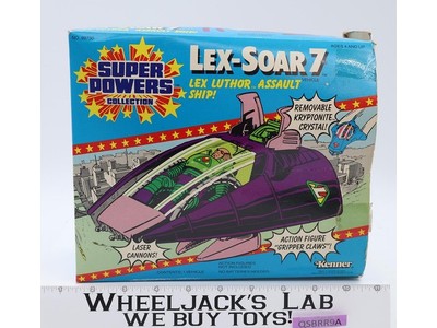 Lex Soar 7 100% Complete Super Powers 1985 Kenner Vintage Action Figure Vehicle