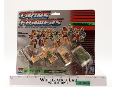 Battle Patrol Micromaster 100% Complete W/Cardback + BUBBLE G1 Transformers