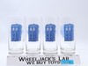 Dr. Doctor Who Set of 4 Glasses 1989 BBC 6.5" Tall W/ Original Mailer Box