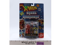 Juggernaut Vs. Cyclops Steel Mutants Die Cast Marvel 1994 Toybiz NEW MOSC SEALED