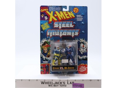 Cyclops Vs. Mr. Sinister Steel Mutants Die Cast Marvel 1994 Toybiz NEW SEALED