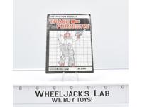 Blurr Action Figure Instruction Manual Booklet 1986 Hasbro G1 Transformers