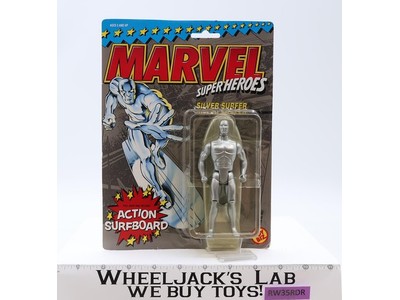 The Silver Surfer W/Surfboard Marvel Super Heroes 1990 Toybiz Figure NEW SEALED