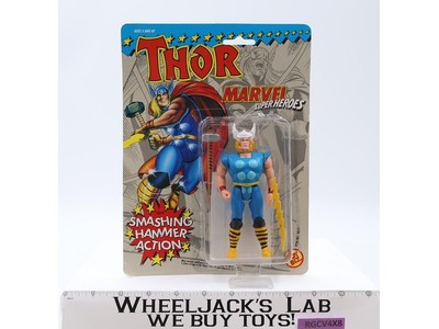 Thor Smashing Hammer Action Marvel Super Heroes 1991 Toy Biz NEW MOSC SEALED