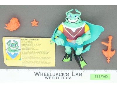 Ray Fillet 100% Complete Teenage Mutant Ninja Turtles TMNT 1990 Playmates
