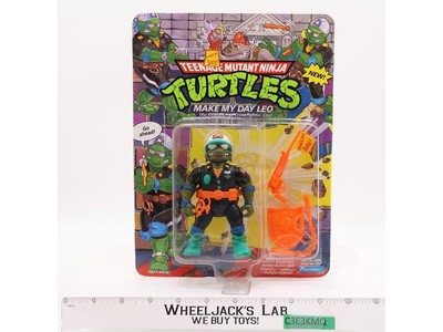 Make My Day Leo Teenage Mutant Ninja Turtles TMNT 1991 Playmates NEW SEALED