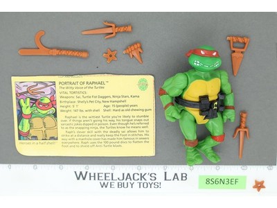 Raphael SOFT HEAD 100% Complete Teenage Mutant Ninja Turtle Playmates 1988