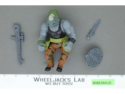 Rocksteady SOFT HEAD Complete Teenage Mutant Ninja Turtles TMNT Playmates 1988