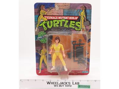 April O'Neil 10-Back Blue Stripes TMNT 1988 Playmates Action Figure NEW SEALED
