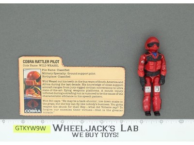 Wild Weasel V1 100% Complete G.I. Joe 1984 Hasbro Vintage Action Figure