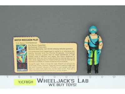 Copperhead V1 BLUE GLOVES Complete 1984 G.I. Joe Hasbro Vintage Action Figure