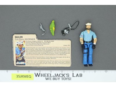Shipwreck V1 100% Complete G.I. Joe 1985 Hasbro Vintage Action Figure