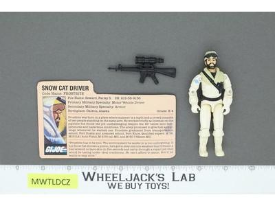 Frostbite V1 100% Complete G.I Joe 1985 Hasbro Vintage Action Figure
