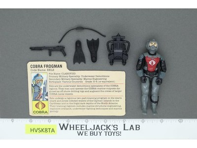 Cobra Frogman EELS G.I. Joe 1985 Hasbro Vintage Action Figure
